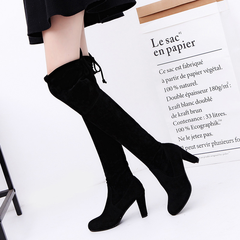 Women'S Fashion Socks - Женские сапоги из эластичной ткани, сапоги