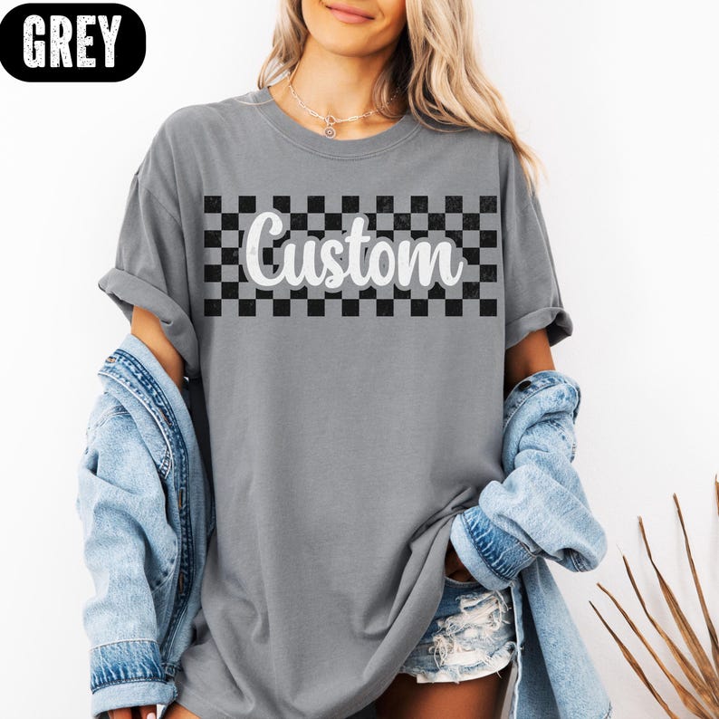 Women Fashion Names - Винтажная футболка с эффектом потертости, с