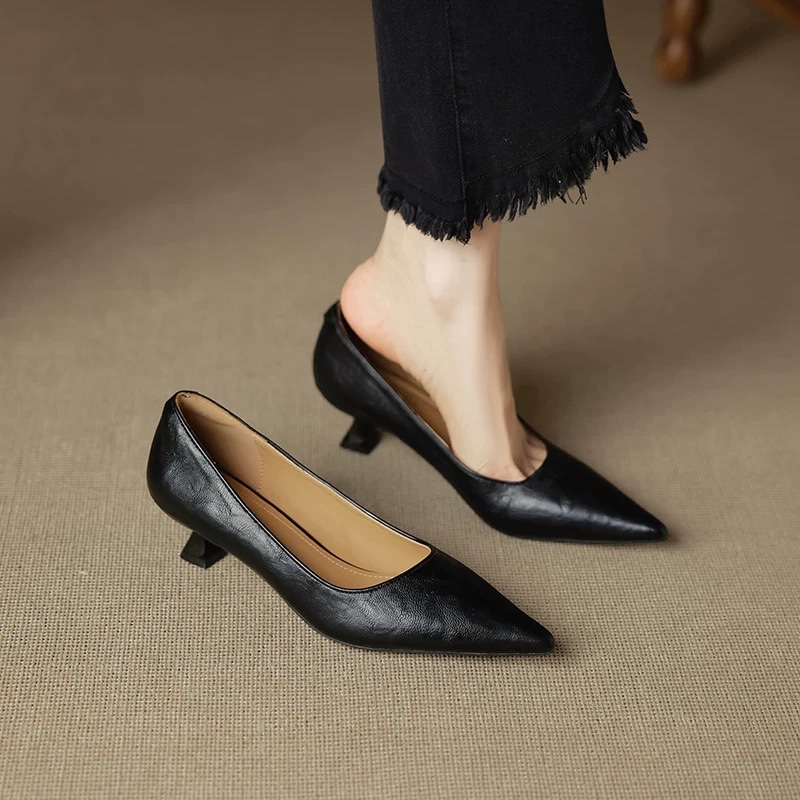 Women Fashion Simple - Простые туфли на шпильке, осенние модные