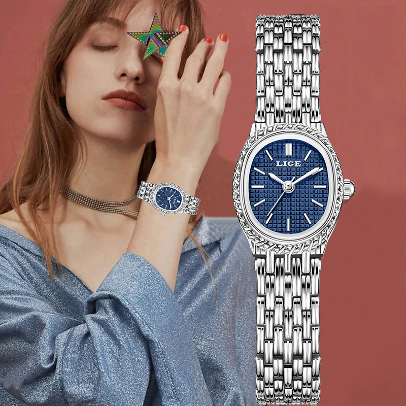 Women Fashion Simple - LIGE модные роскошные кварцевые женские часы
