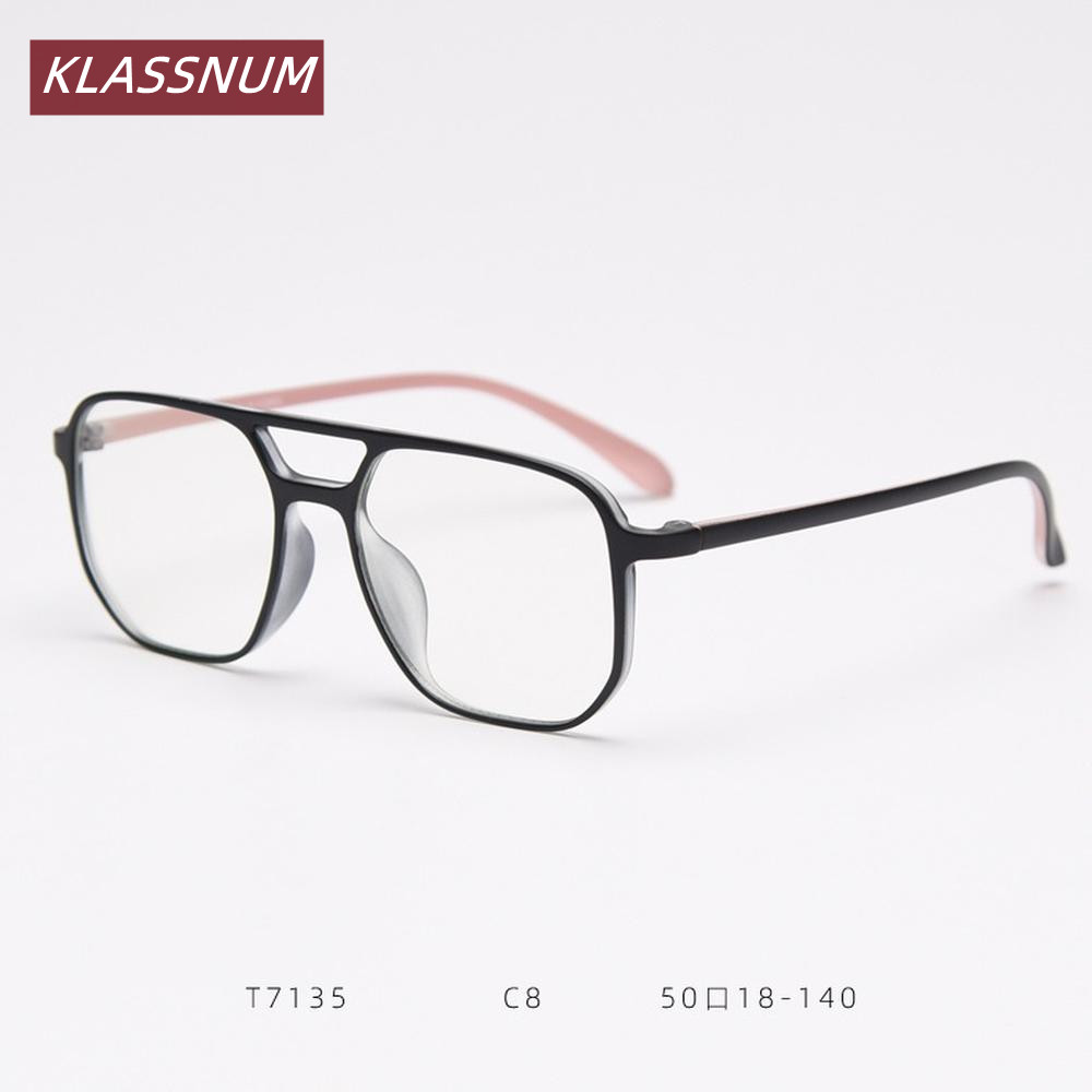 Women'S Fashion Glasses Non Prescription - Оправа для очков KLASSNUM Double Bridge