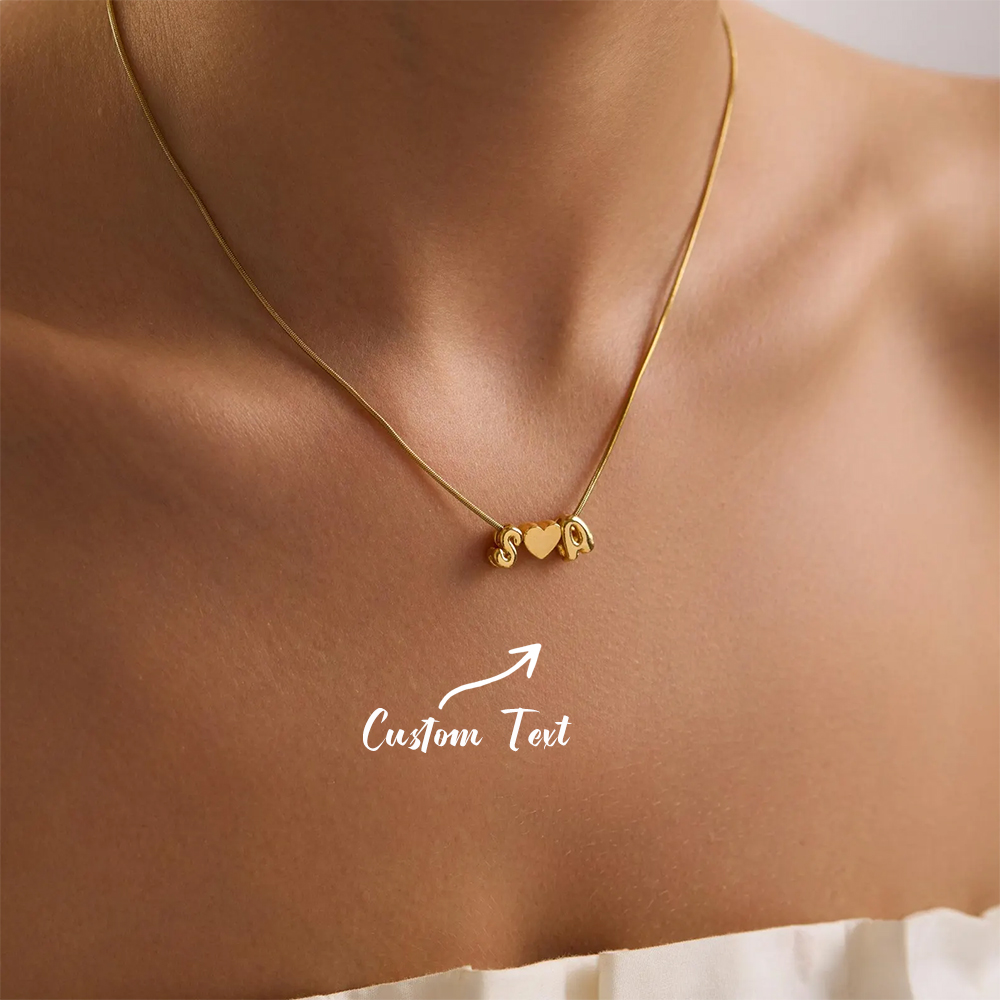 Women Fashion Names - Персонализированное ожерелье с двумя инициалами и