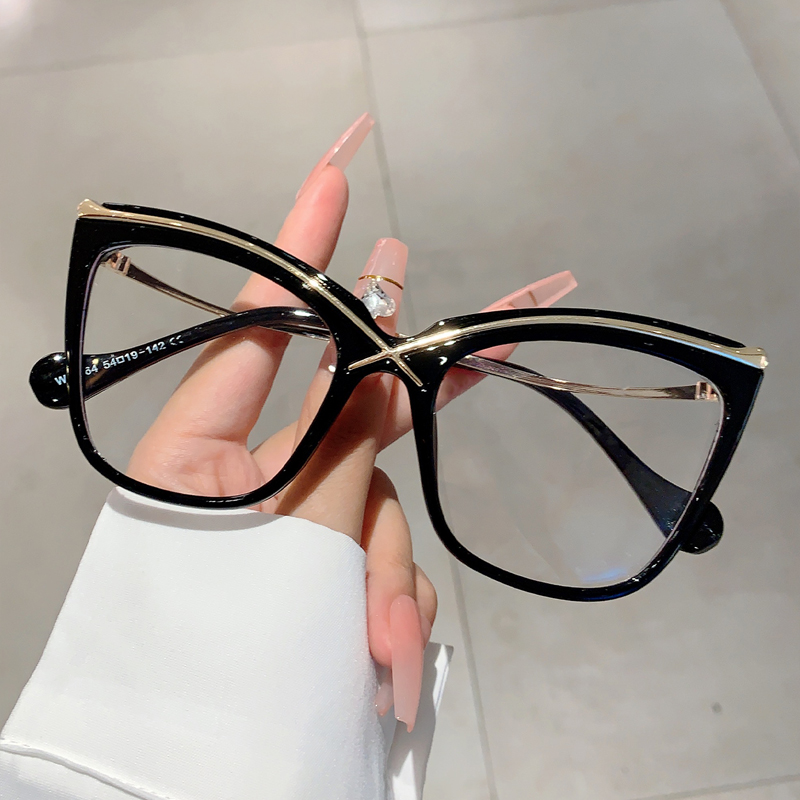 Women'S Fashion Glasses Non Prescription - KAMMPT большие очки «кошачий глаз», модные