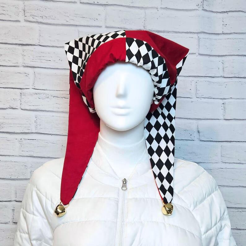 Women'S Fashion Hats - Шахматная доска, решетчатый костюм шута, шляпа,