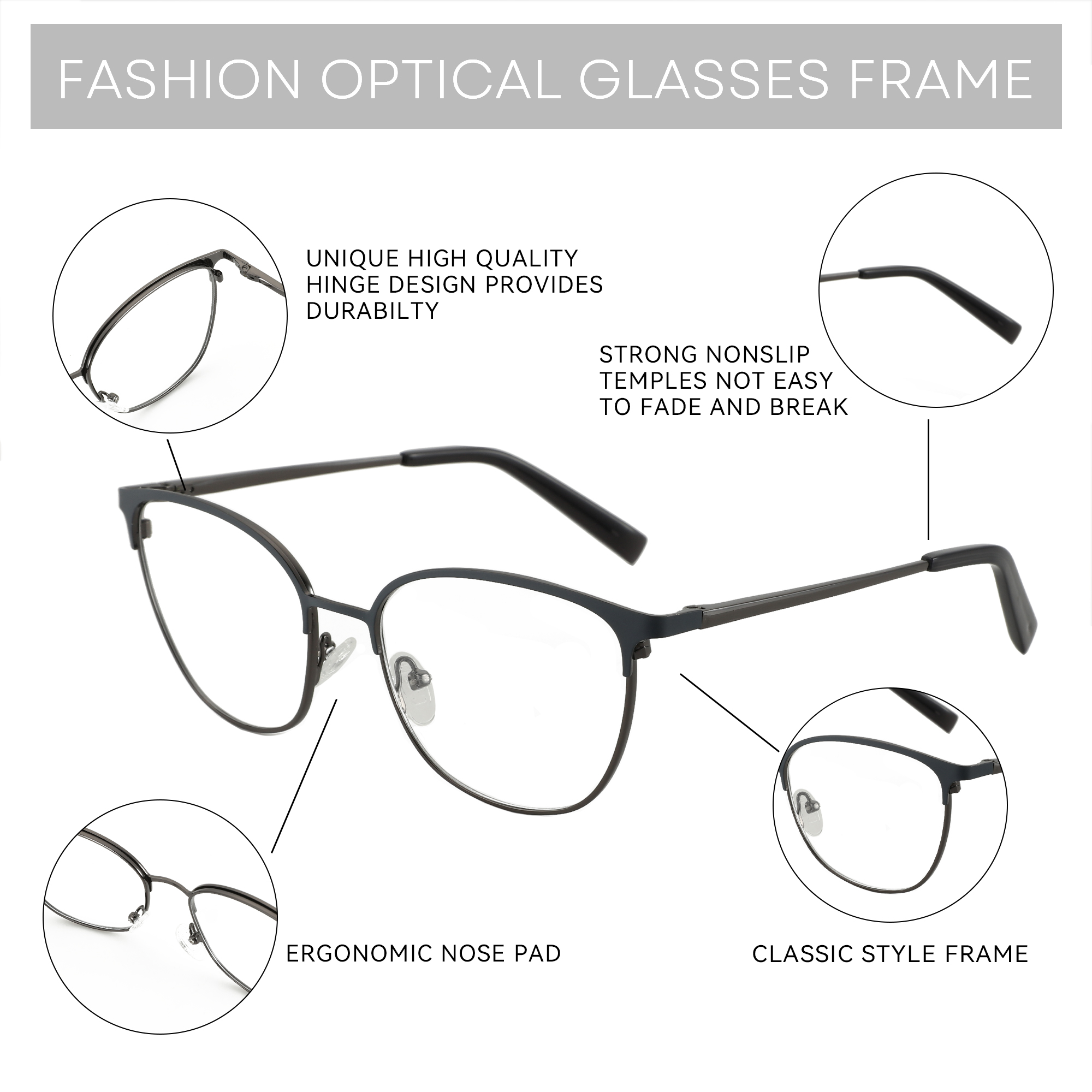 Оправа для очков ZENOTTIC Fash – обзор и цена Women'S Fashion Glasses Non Prescription