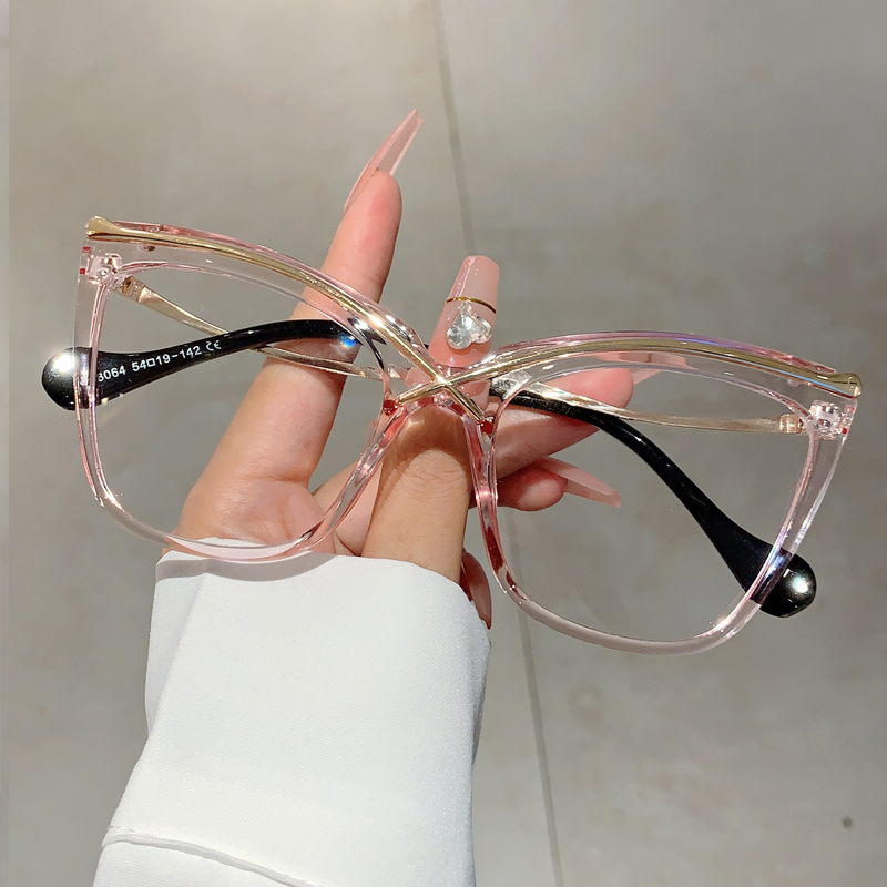 KAMMPT большие очки «кошачий г – обзор и цена Women'S Fashion Glasses Non Prescription
