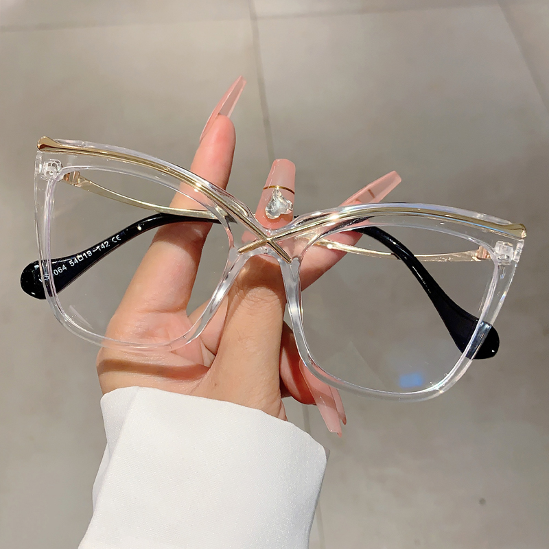 KAMMPT большие очки «кошачий г – обзор и цена Women'S Fashion Glasses Non Prescription